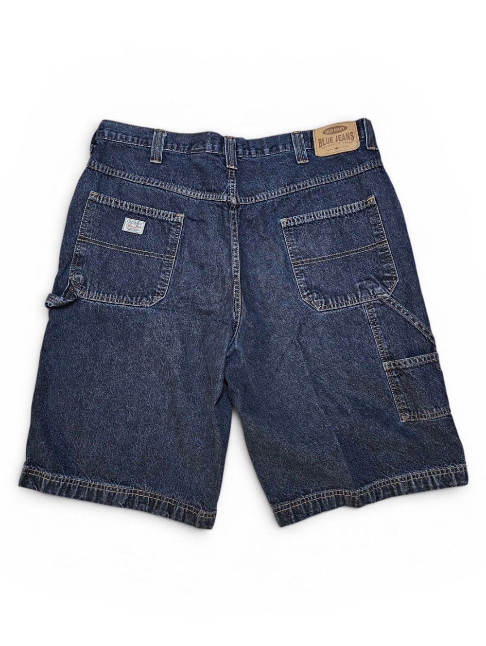 Y2k Old Navy Dark Blue Denim Carpenter Shorts